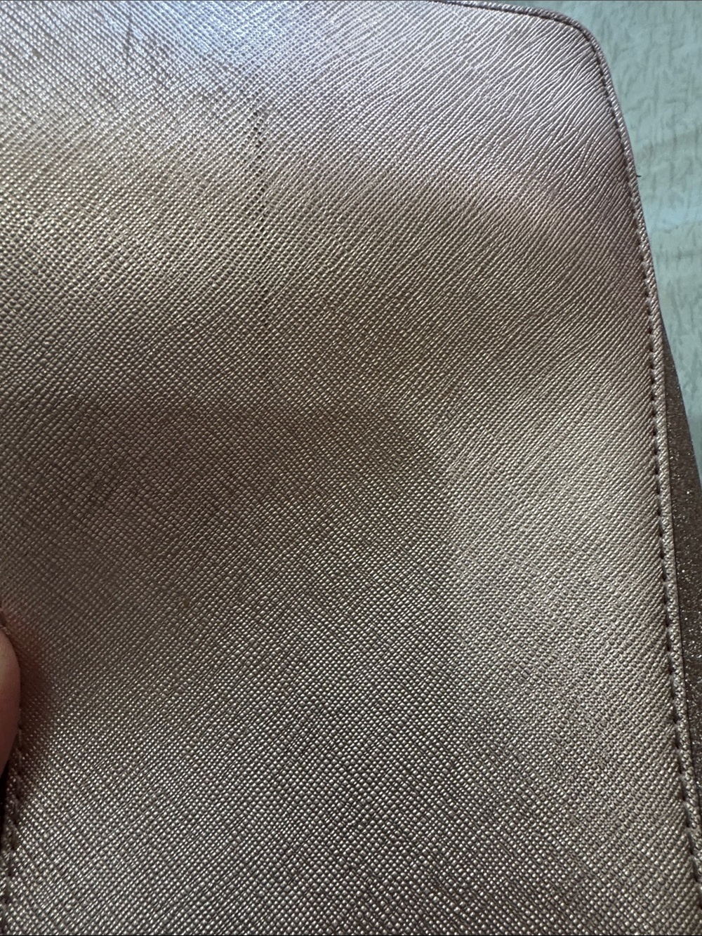 kate spade Metallic Rose Gold Glitter Tote - Picture 12 of 14